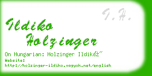 ildiko holzinger business card
